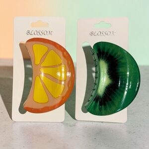 Citrus & Kiwi Hair Clips (SET of 2)